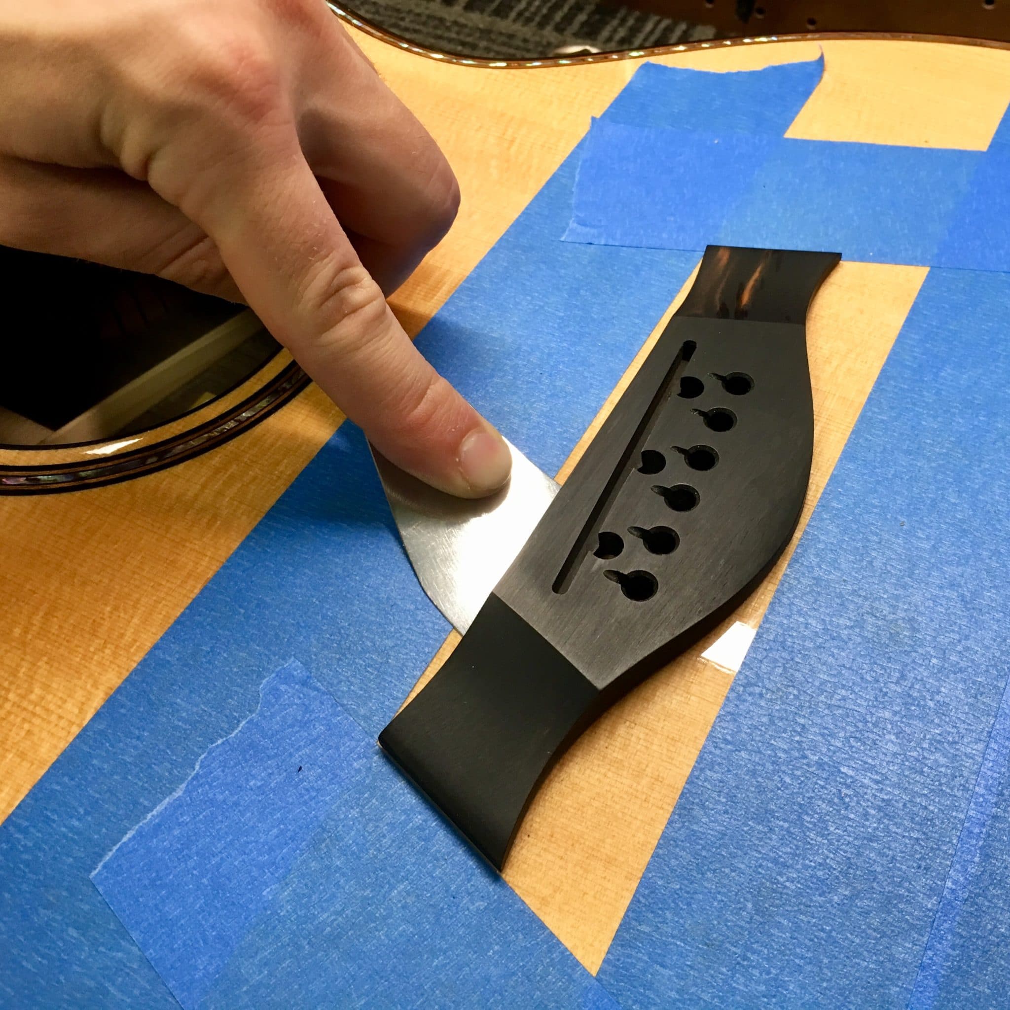 Acoustic Guitar Bridge Reglue Calico Guitarworks