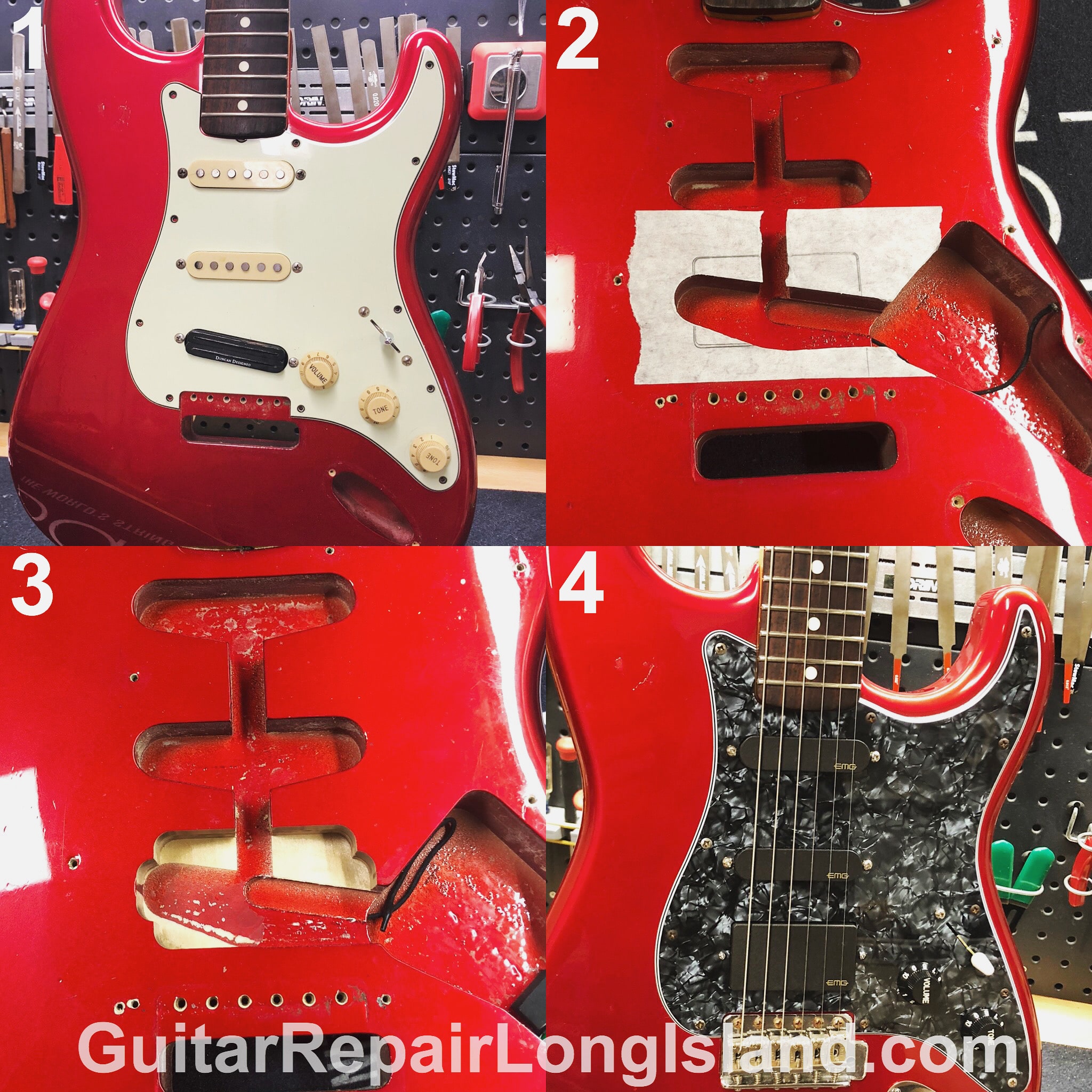 Routing Guitar Bodies For Electronics Installation - Calico Guitarworks