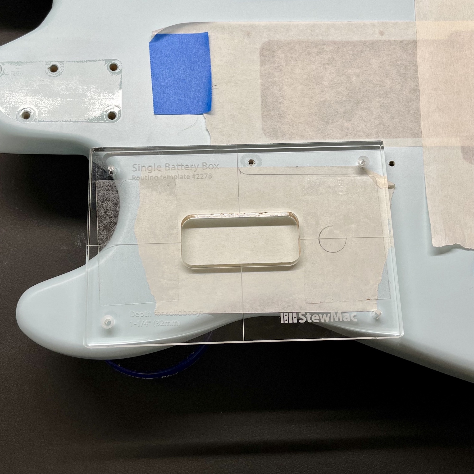 Routing Guitar Bodies For Electronics Installation - Calico Guitarworks