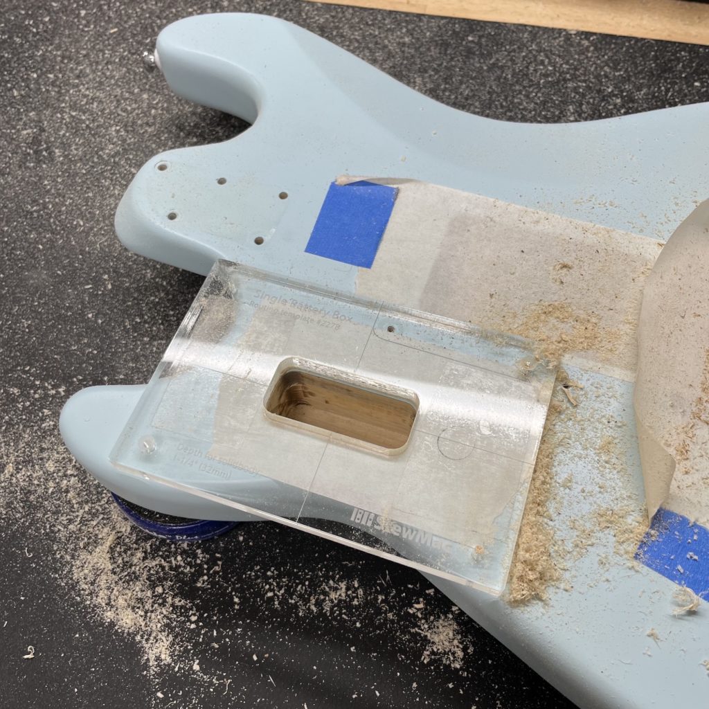 Routing Guitar Bodies For Electronics Installation - Calico Guitarworks