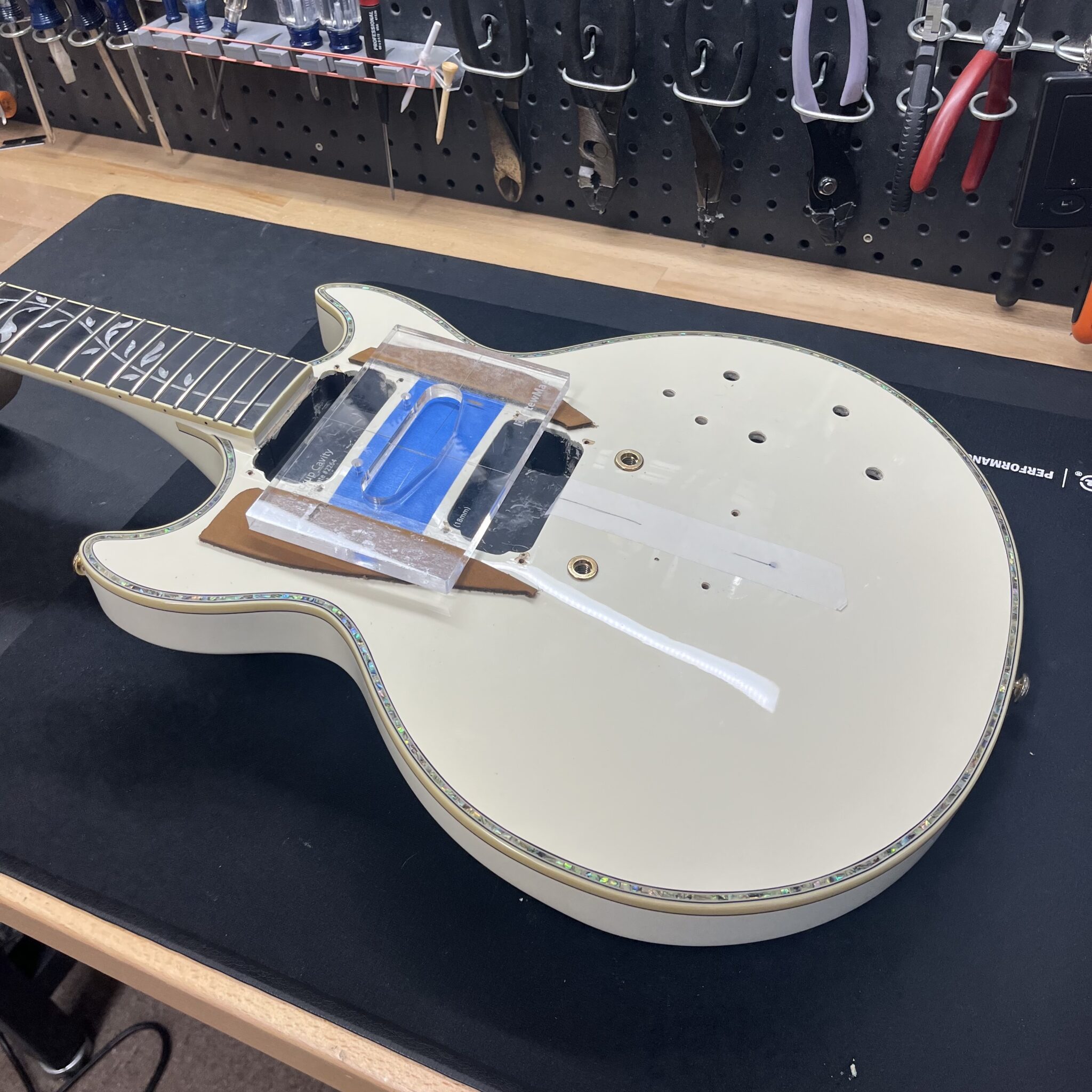 Routing Guitar Bodies For Electronics Installation - Calico Guitarworks